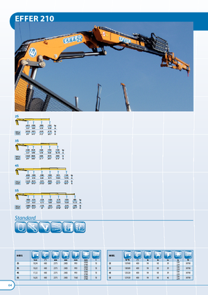 Macarale hidraulice de încărcare Effer 210 6S