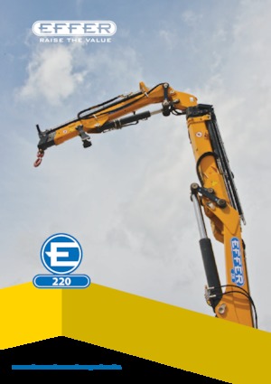 Macarale hidraulice de încărcare Effer 220 5S