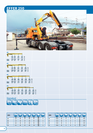 Macarale hidraulice de încărcare Effer 250 2S