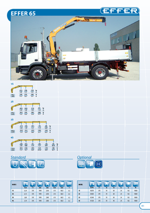 Macarale hidraulice de încărcare Effer 65 2S