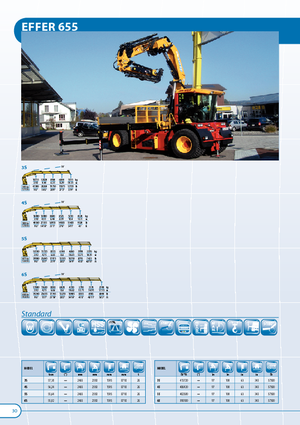 Macarale hidraulice de încărcare Effer 655 3S