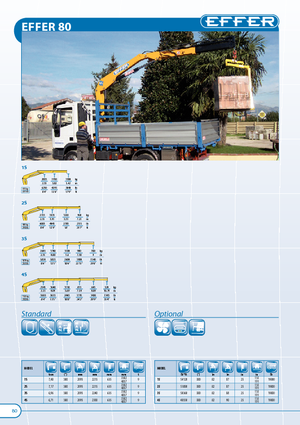 Macarale hidraulice de încărcare Effer 80 1S