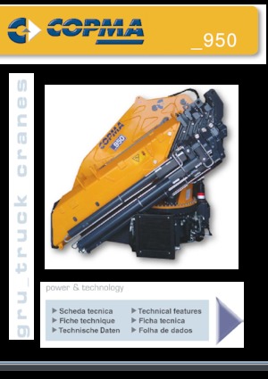 Macarale hidraulice de încărcare COPMA 2000 950.8