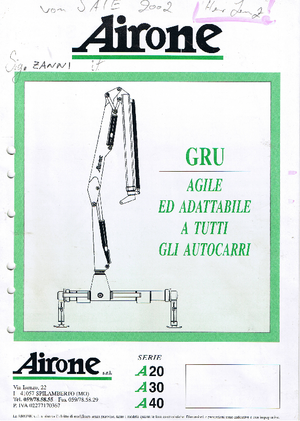 Macarale hidraulice de încărcare Airone A 40 S 1
