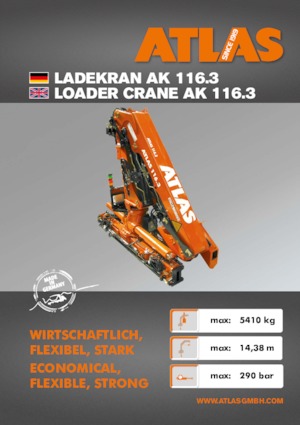 Macarale hidraulice de încărcare Atlas AK 116.3 A3SL 