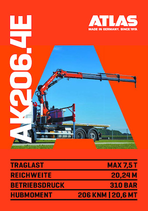 Macarale hidraulice de încărcare Atlas AK 206.4E A1 