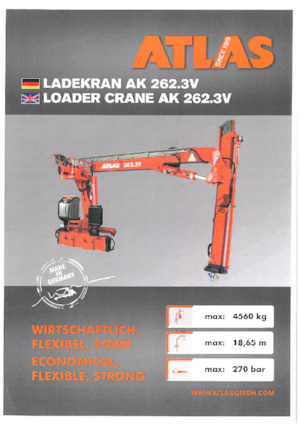 Macarale hidraulice de încărcare Atlas AK 262.3V A11 