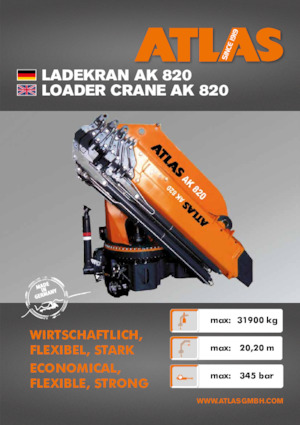 Macarale hidraulice de încărcare Atlas AK 820 A4