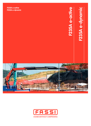 Macarale hidraulice de încărcare Fassi F 235 A 0.21 e-active