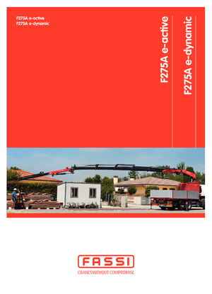 Macarale hidraulice de încărcare Fassi F 275 AC 0.23 e-active