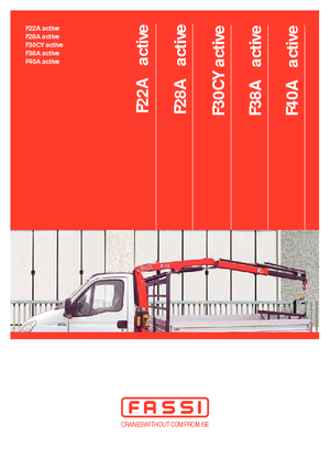 Macarale hidraulice de încărcare Fassi F 40 A 0.21 active