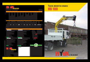 Macarale hidraulice de încărcare Hyva Crane HB 100 E2