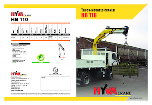 Macarale hidraulice de încărcare Hyva Crane HB 110 E3