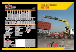Macarale hidraulice de încărcare Hyva Crane HB 700 