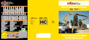 Macarale hidraulice de încărcare Hyva Crane HC 181X 