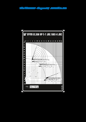 Macarale hidraulice de încărcare Effer IX.550 HP E7
