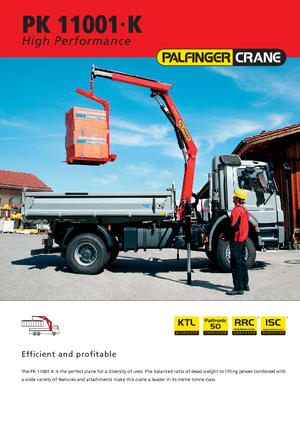Macarale hidraulice de încărcare Palfinger PK 11001 K