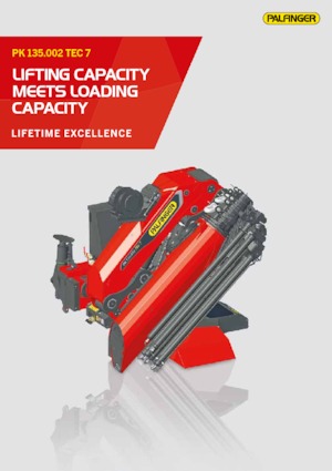 Macarale hidraulice de încărcare Palfinger PK 135.002 TEC 7 E 