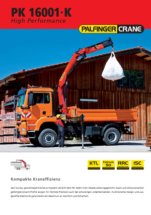 Macarale hidraulice de încărcare Palfinger PK 16001 K B