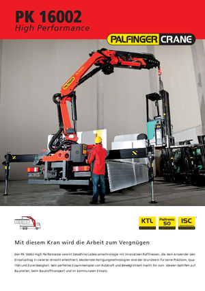 Macarale hidraulice de încărcare Palfinger PK 16002 D