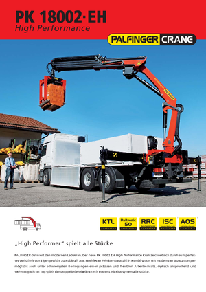 Macarale hidraulice de încărcare Palfinger PK 18002-EH E