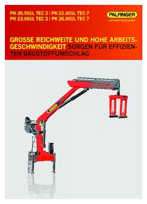 Macarale hidraulice de încărcare Palfinger PK 20.501 L TEC 3