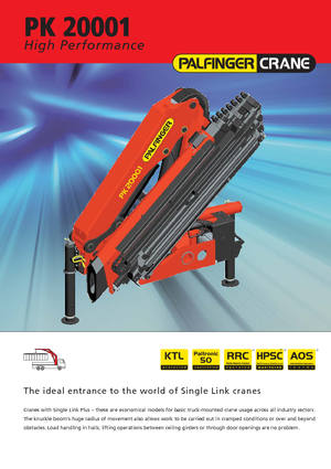 Macarale hidraulice de încărcare Palfinger PK 20001 LA 4 HPLS