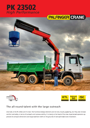 Macarale hidraulice de încărcare Palfinger PK 23502 E