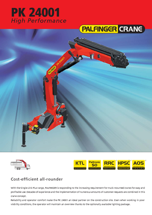 Macarale hidraulice de încărcare Palfinger PK 24001-K B