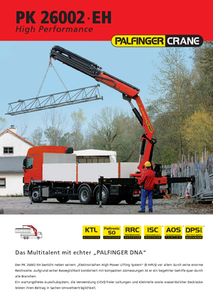 Macarale hidraulice de încărcare Palfinger PK 26002 EH F