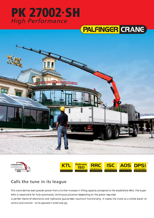 Macarale hidraulice de încărcare Palfinger PK 27002 SH F