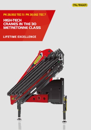 Macarale hidraulice de încărcare Palfinger PK 30.002 TEC 7 D