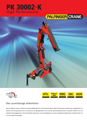 Macarale hidraulice de încărcare Palfinger PK 30002-K A