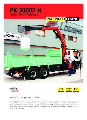Macarale hidraulice de încărcare Palfinger PK 30002-K A