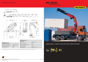 Macarale hidraulice de încărcare Palfinger PK 38502 E