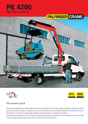 Macarale hidraulice de încărcare Palfinger PK 4200 A