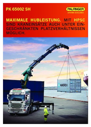 Macarale hidraulice de încărcare Palfinger PK 65002 SH E