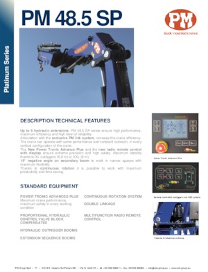 Macarale hidraulice de încărcare PM PM 48.5 SP