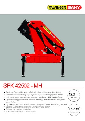 Macarale hidraulice de încărcare Sany SPK 42502 E