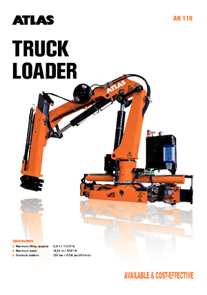 Macarale hidraulice de încărcare T-Atlas TLC 116.3 A3