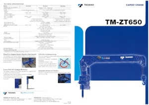 Macarale hidraulice de încărcare Tadano TM-ZT655