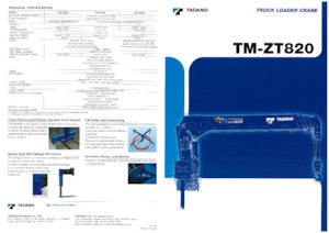 Macarale hidraulice de încărcare Tadano TM-ZT825