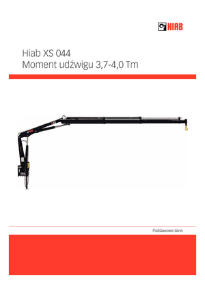 Macarale hidraulice de încărcare Hiab XS 044 D-4 CLX