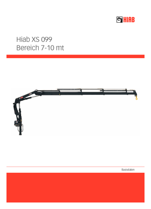 Macarale hidraulice de încărcare Hiab XS 099 B-3 DUO