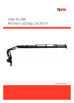 Poduri rulante/macarale rulante Hiab XS 288 E-6 HIDUO