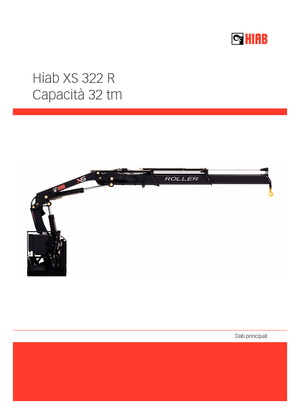 Poduri rulante/macarale rulante Hiab XS 322 EP-3 HIPRO CD