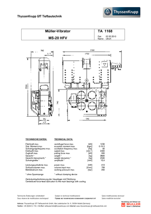 Ciocane vibratoare Müller MS 20 HFV