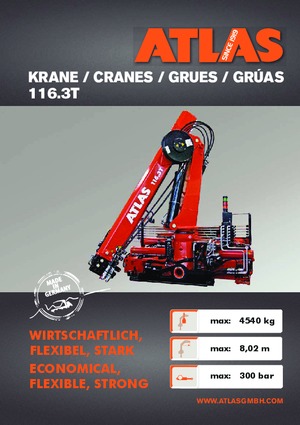 Macarale hidraulice de încărcare Atlas AK 116.3 T