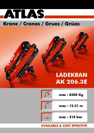 Macarale hidraulice de încărcare Atlas AK 206.3 E A4