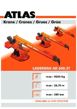 Macarale hidraulice de încărcare Atlas AK 600.2 T A27